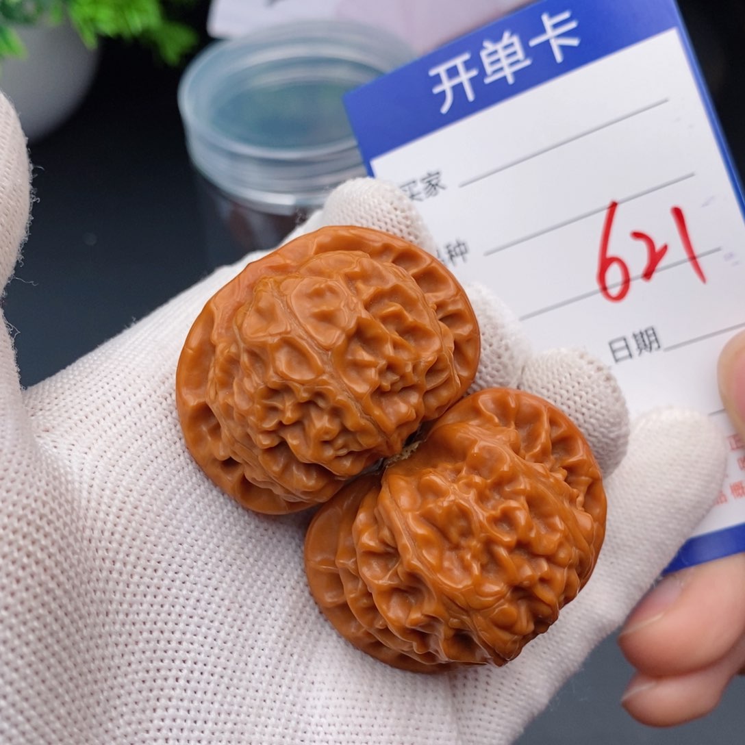 文玩核桃把件40宫灯621