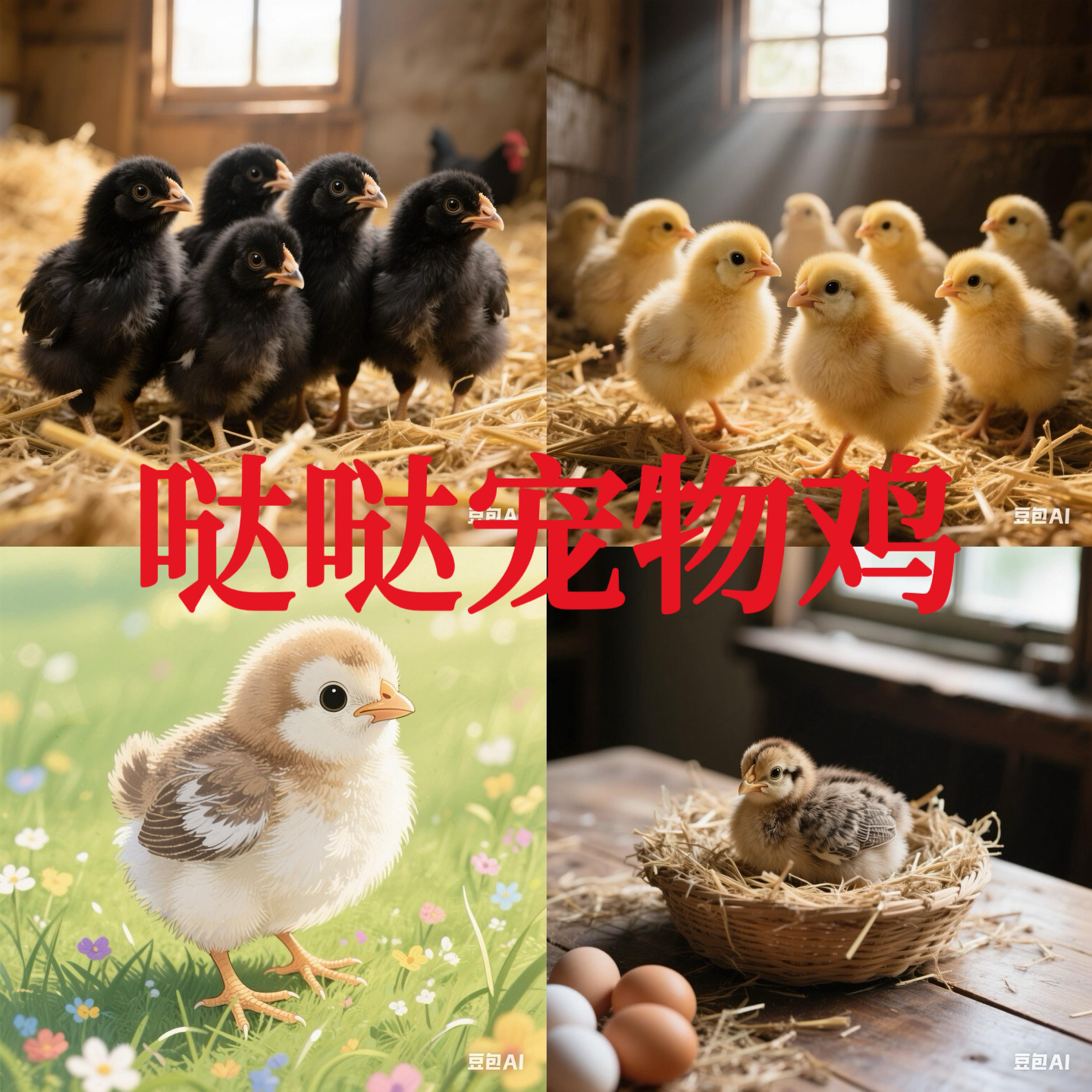 (混合拍)小鸡好养好活好吃宠物鸡顺丰包邮到家