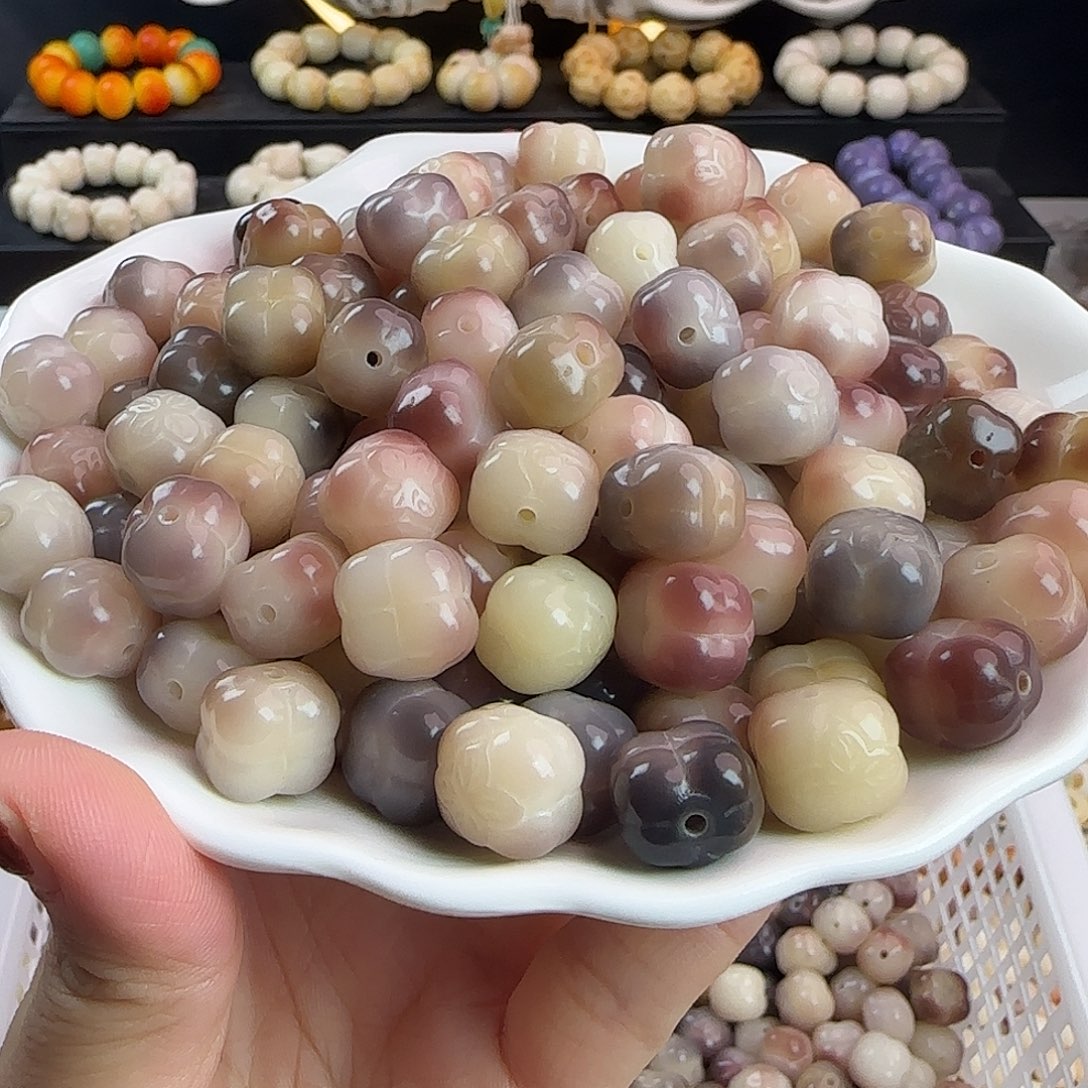 手串菩提根/象牙果卡12.5稀有色多肉葡萄柿子100颗