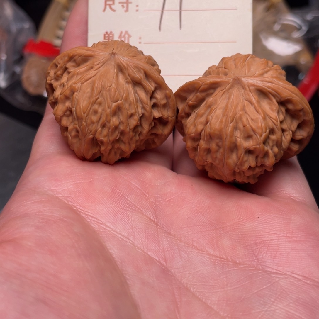 文玩核桃把件磨盘39尺11