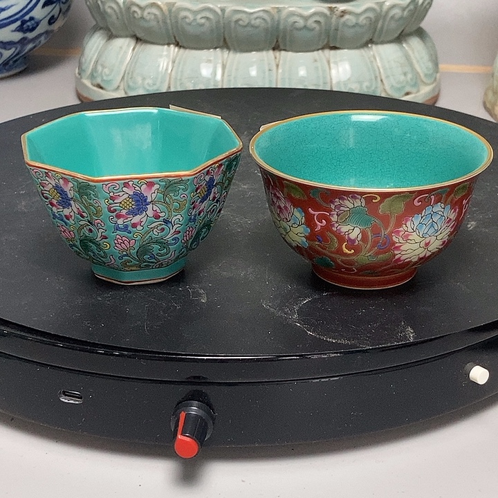 旧藏珐琅彩茶盏全品