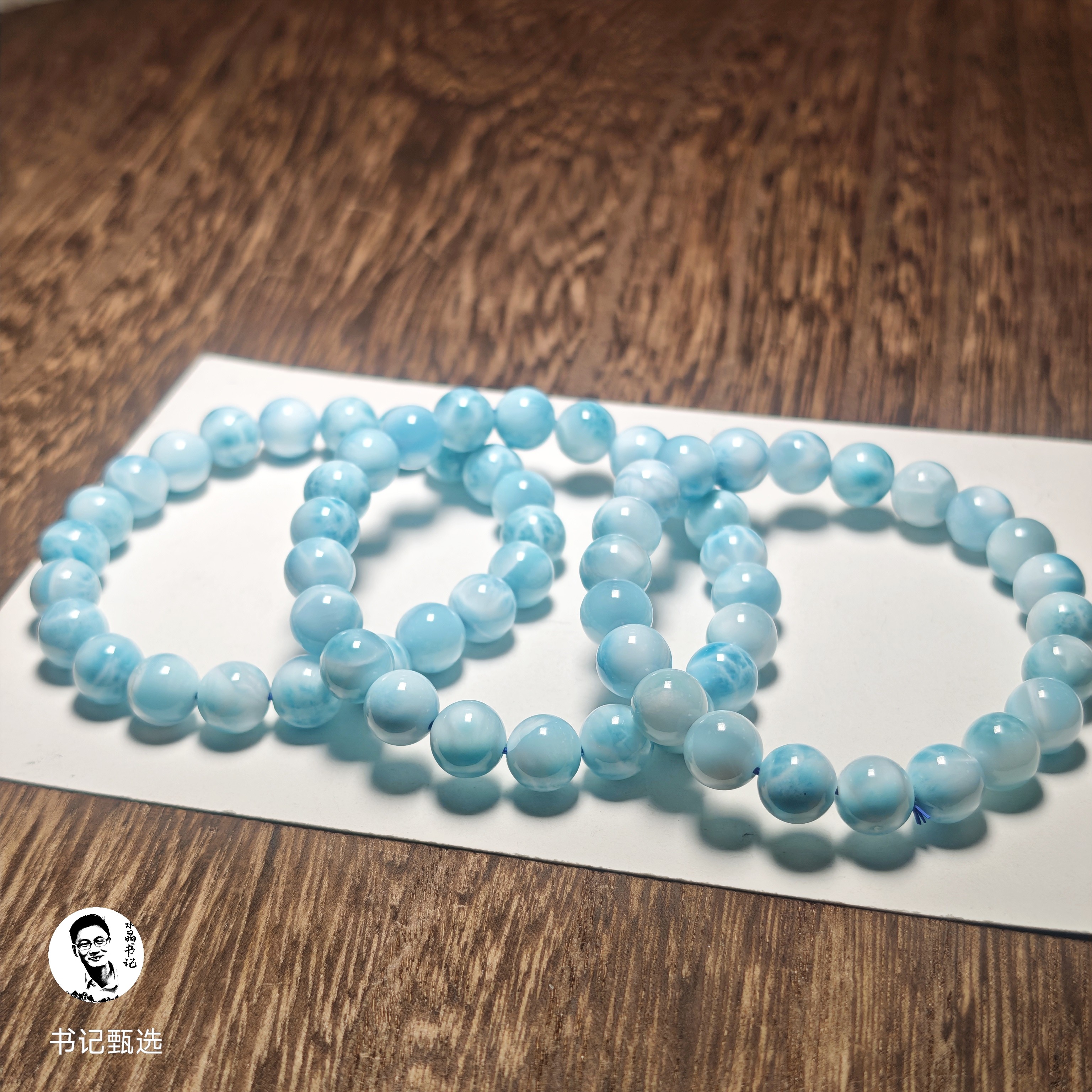 【村有晶品】天然海纹石单圈手链 多样性发一件 约8mm 1175ZBXC