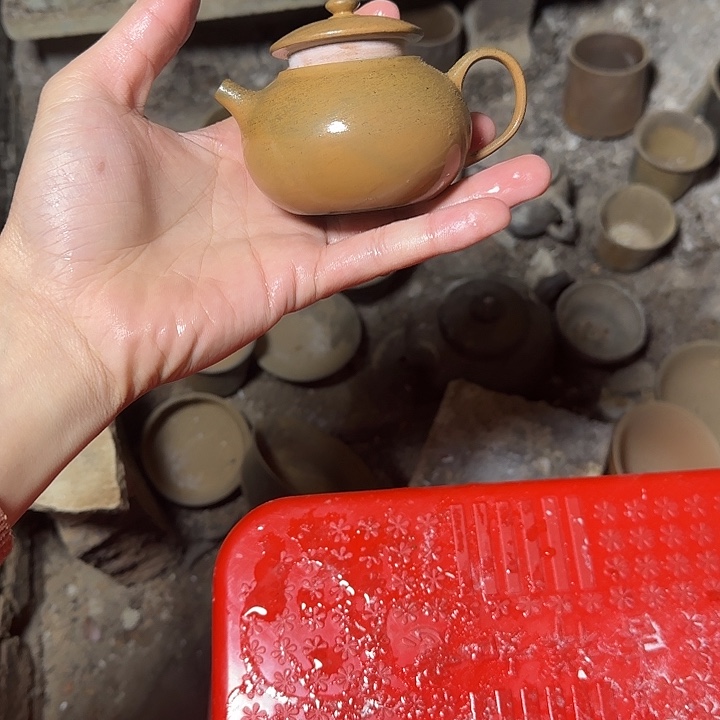 紫砂茶壶坭兴陶柴烧