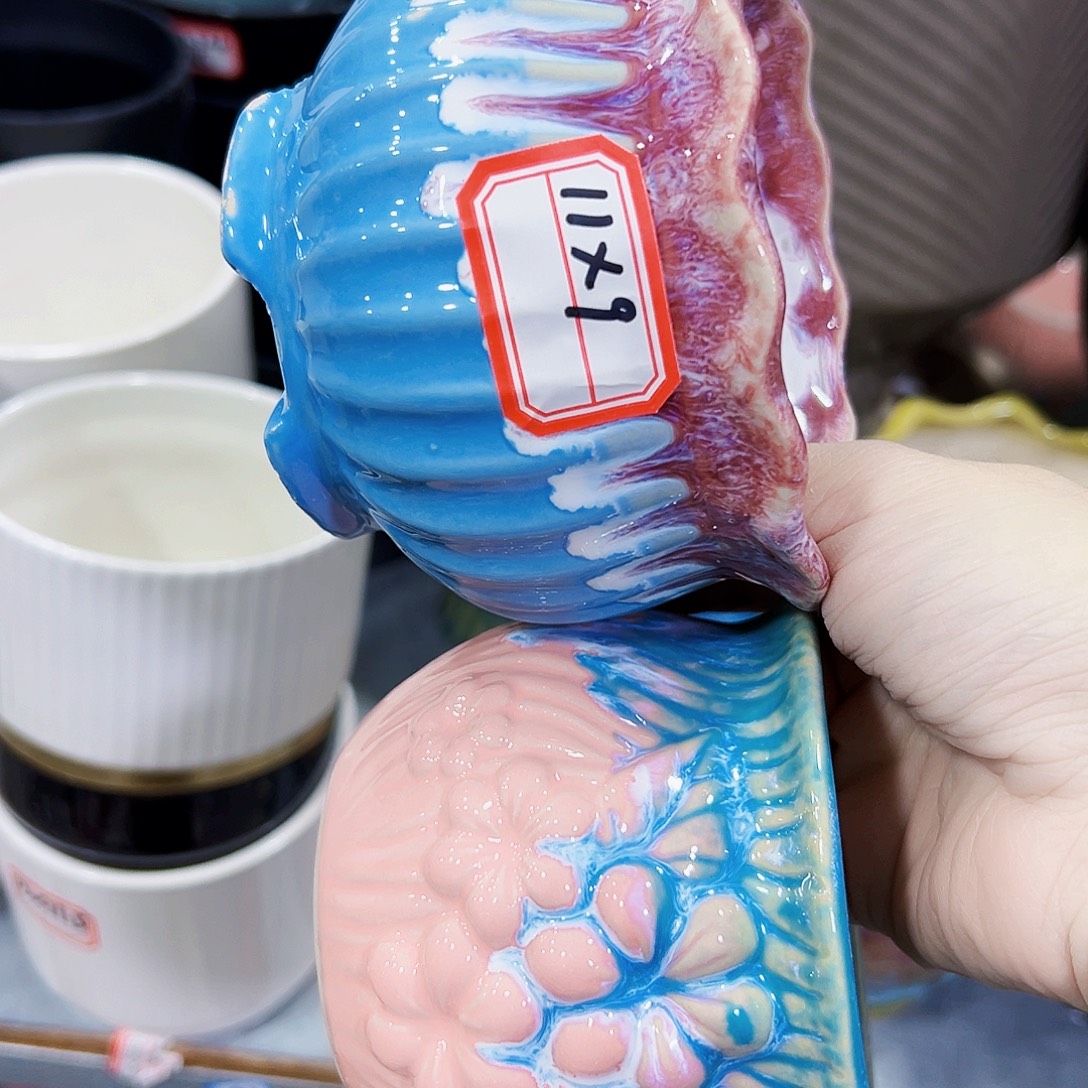 有孔外贸尾单陶瓷花盆凑单10米包邮