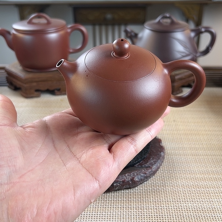 紫砂茶壶云**普龙血砂西施