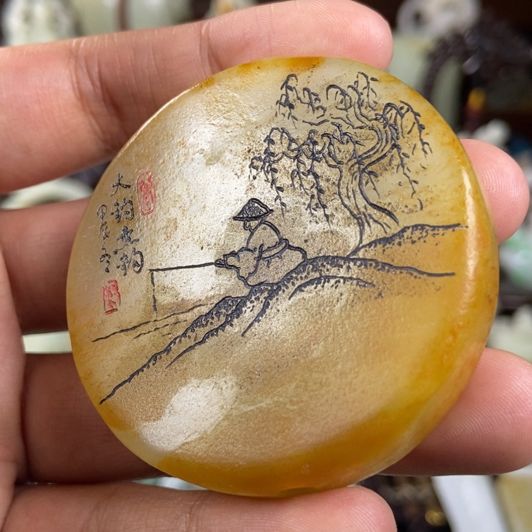 和田玉挂件未镶嵌用****0