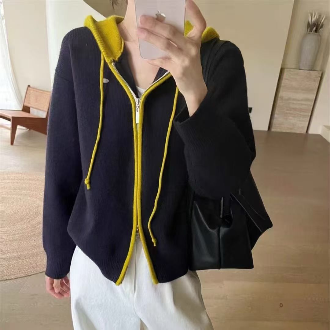 毛针织衫薄款常规款开衫款修身型长袖针织开衫