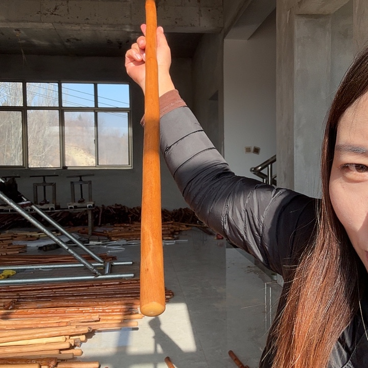 義***火秦岭石山红牛筋武术棍