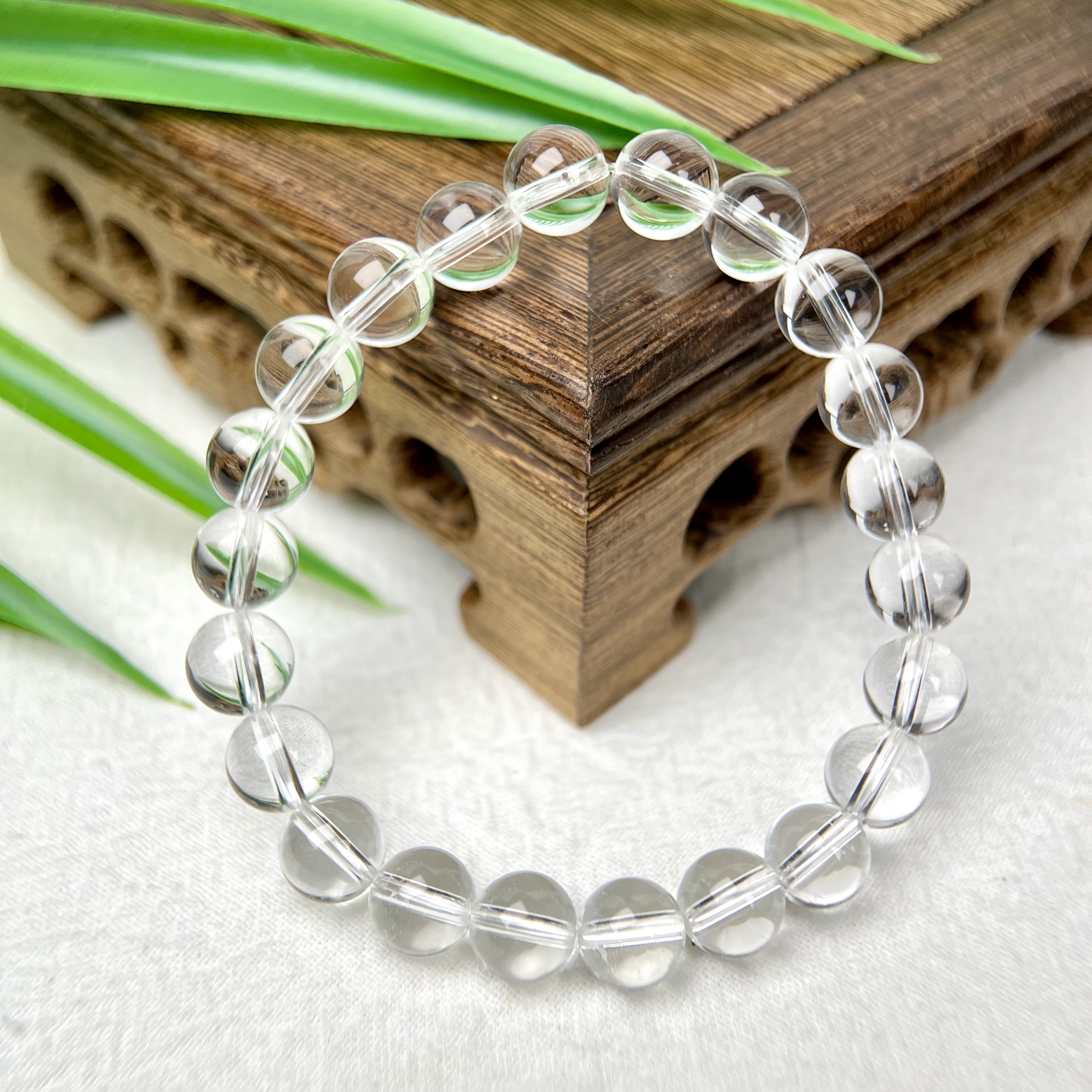 Ⅲ高货白水晶单圈手串8-20mm+合集 （可佩戴可消磁）