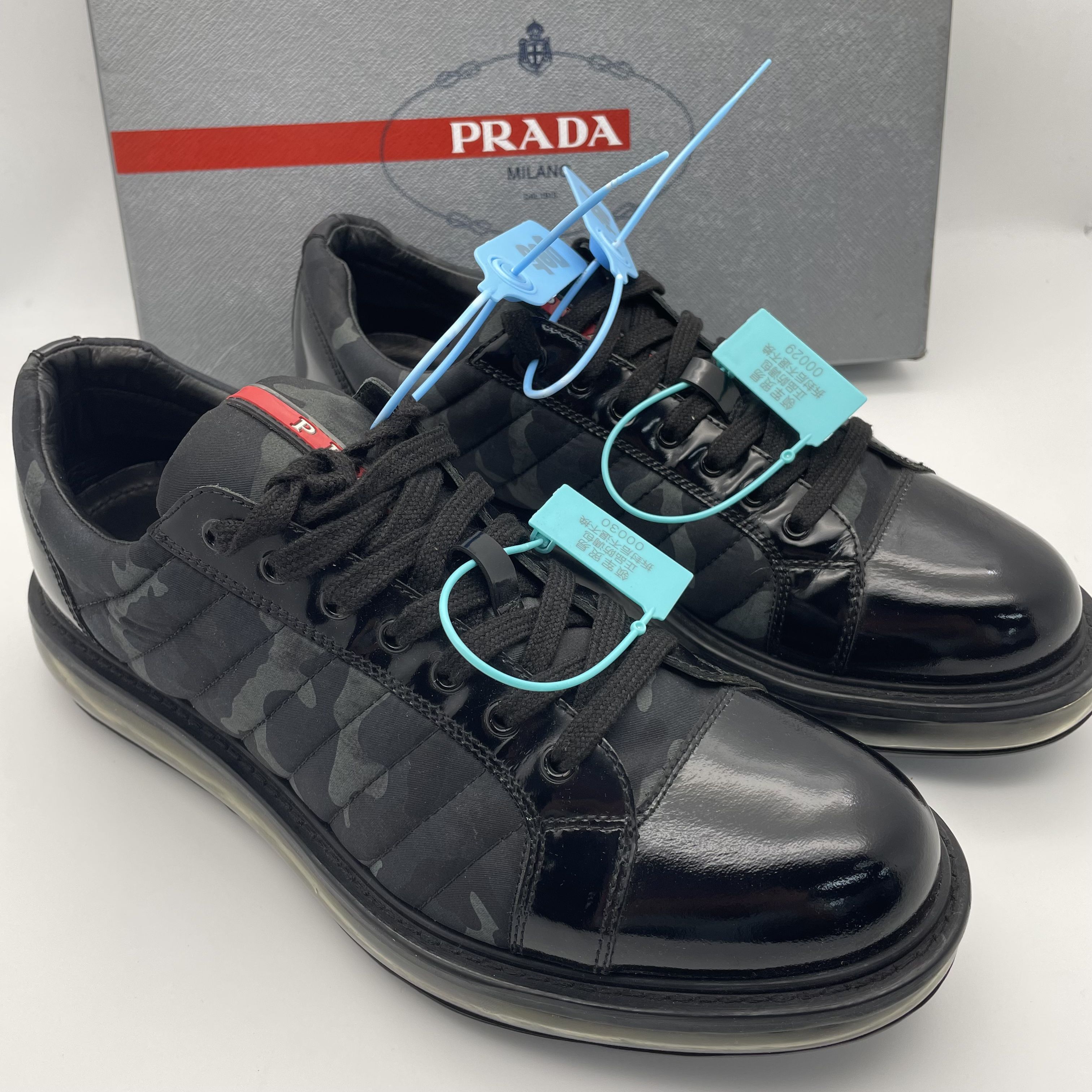 95新 Prada/普拉达  /42.5欧码（领星甄选）二手迷彩气垫运动鞋