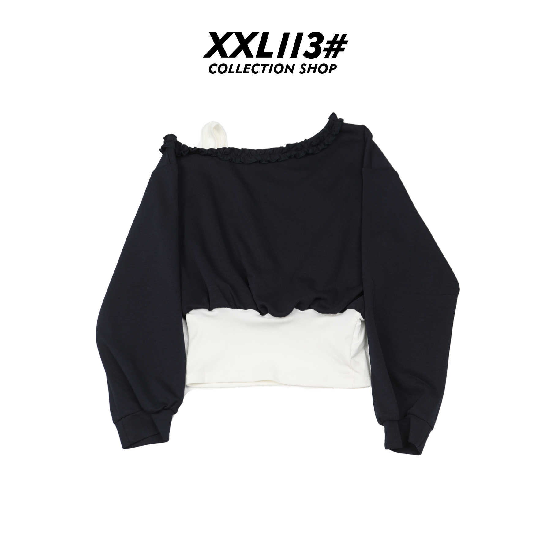 113* CENTRALIZED SHOP斜肩拉链长袖秋季常规套头卫衣X5F27H6775