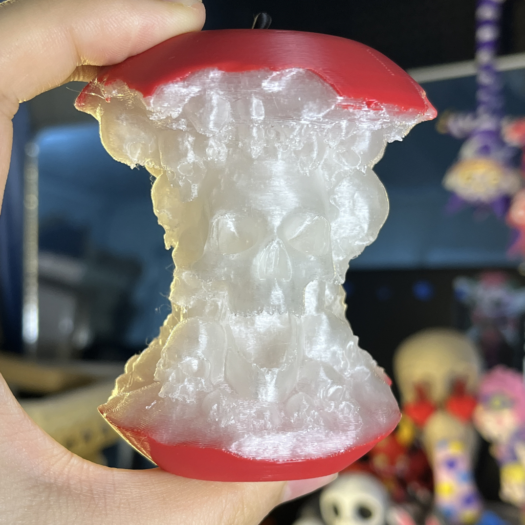 骷髅头苹果～绿色夜光的