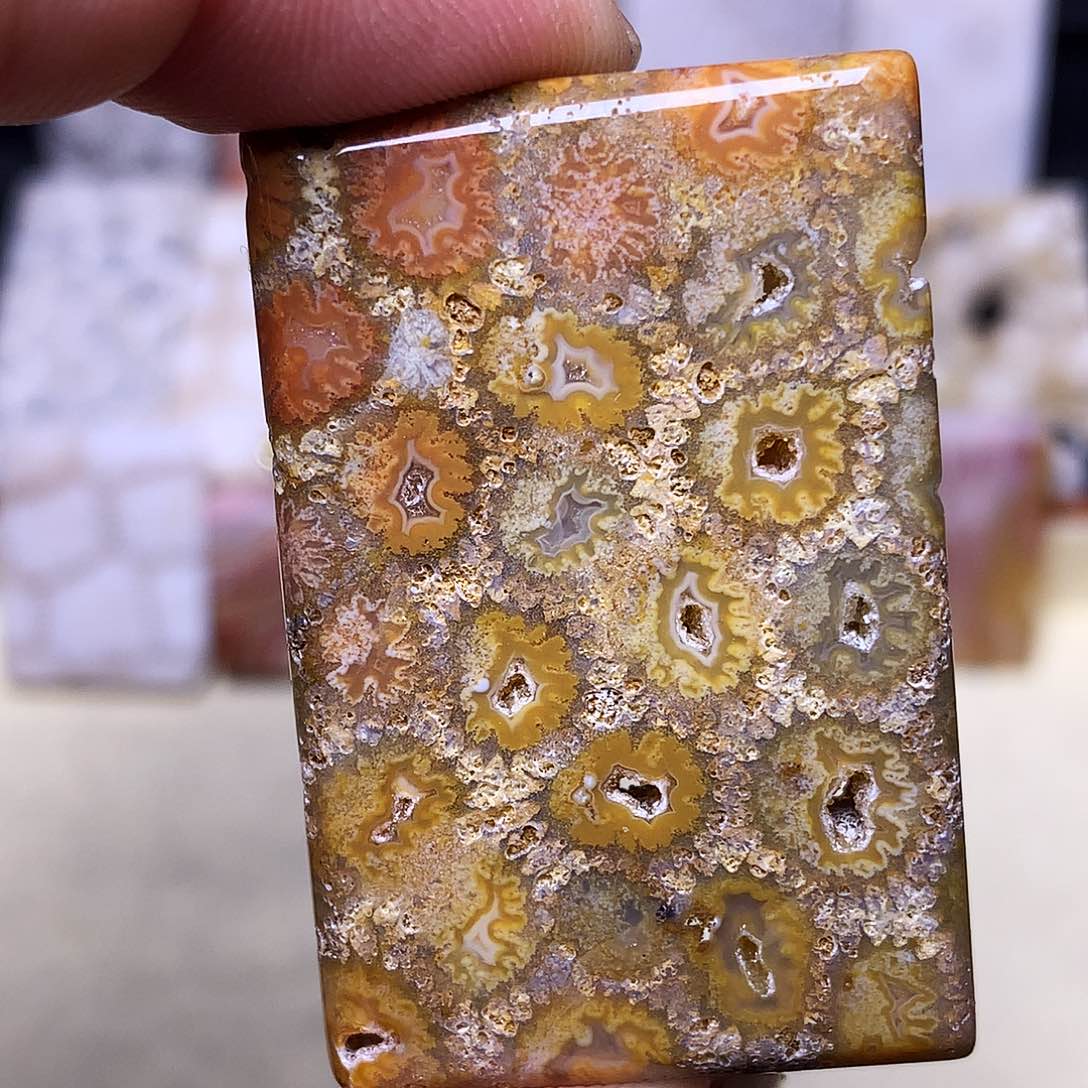 硅化玉珠宝奇石合金静**开