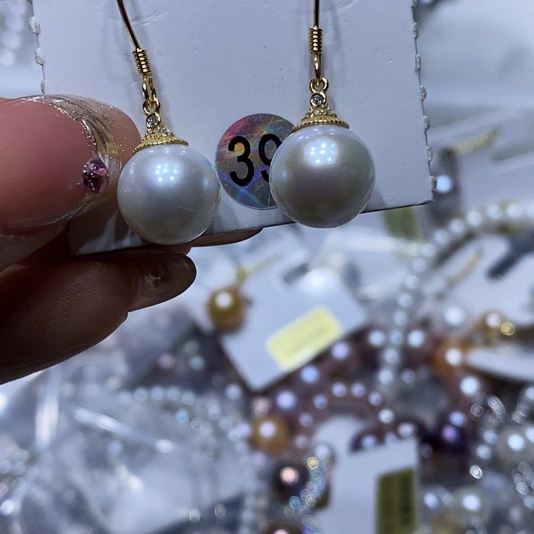 淡水珍珠吊坠银S925镶嵌