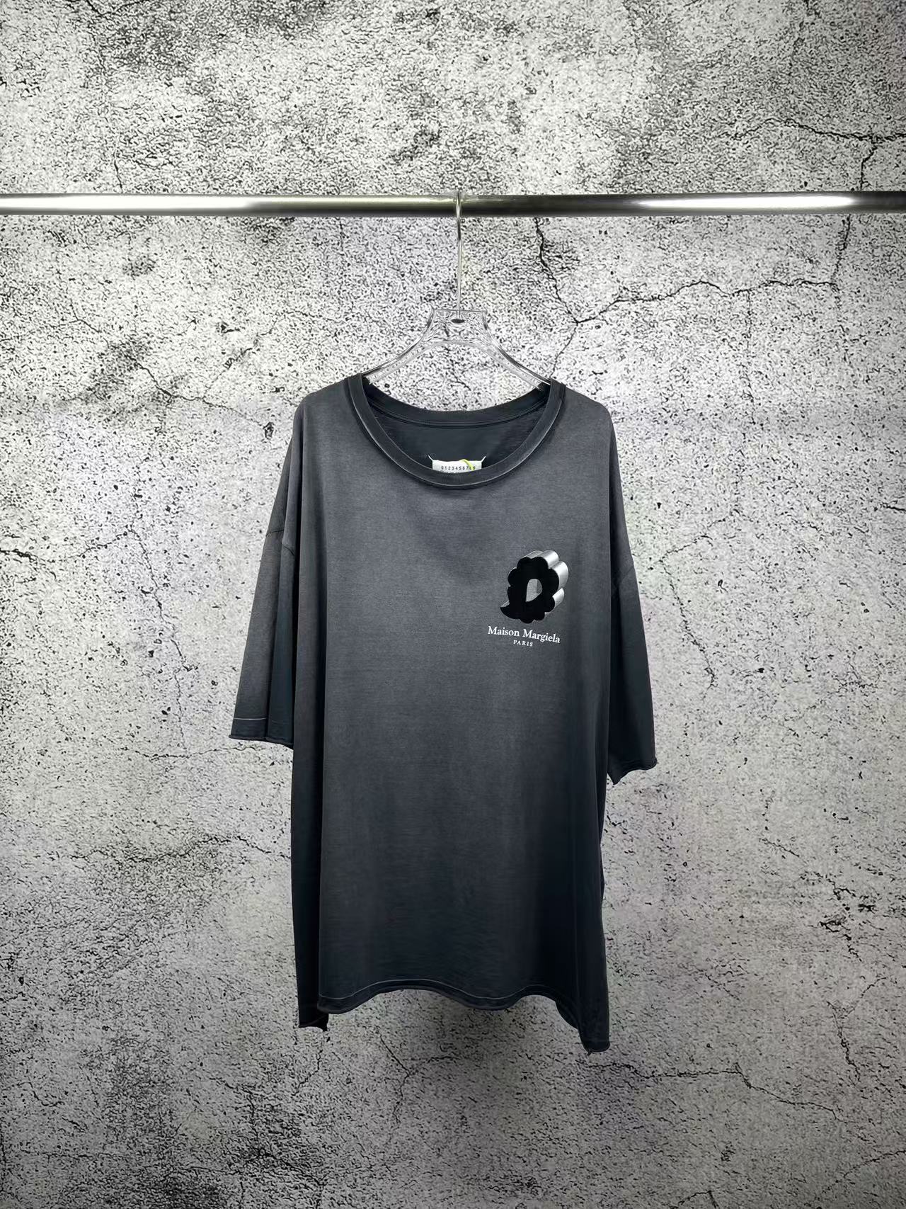 未使用 Maison Margiela/梅森马吉拉 水洗印花T恤/XL码/RN0017