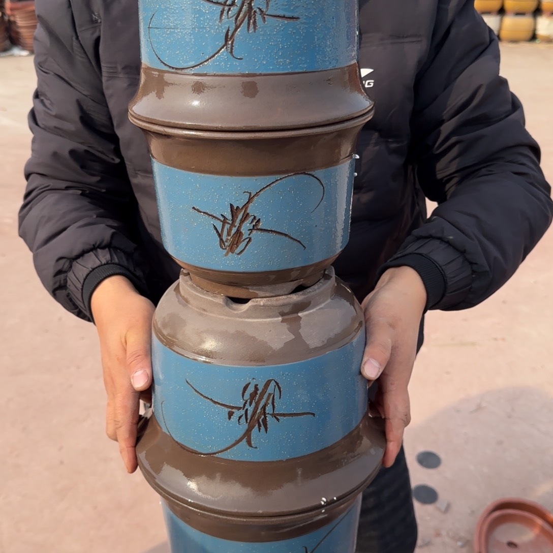 紫砂花盆口径18.12/14.10口径