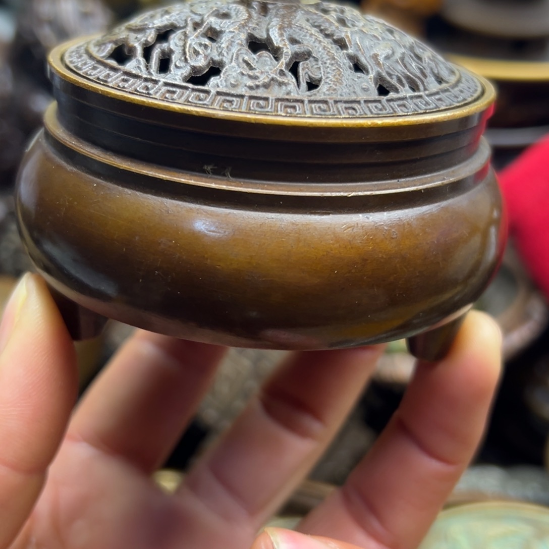 铜摆件欢迎欢迎你