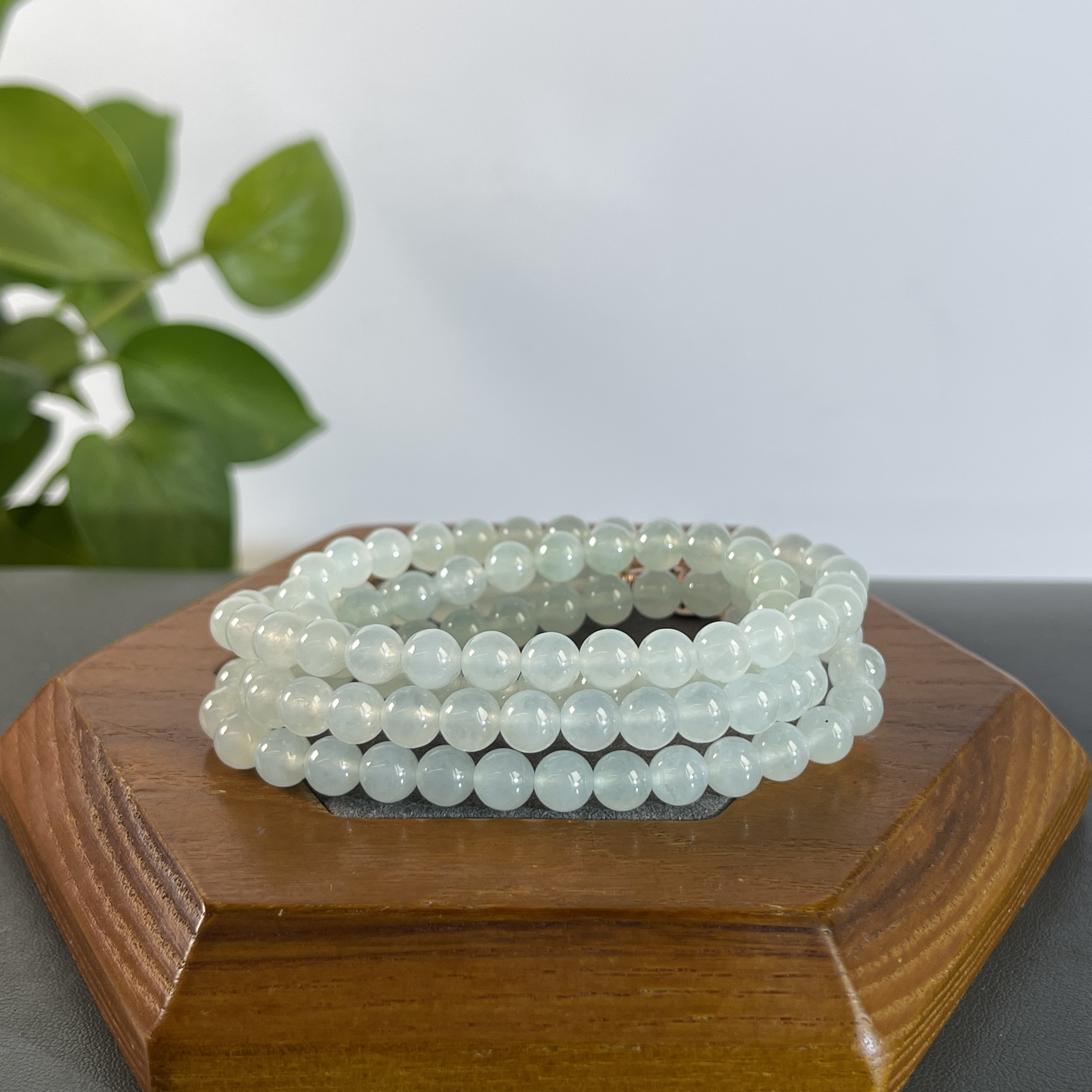 JYW28-131 天然缅甸翡翠A货  翡翠珠链（含配饰）