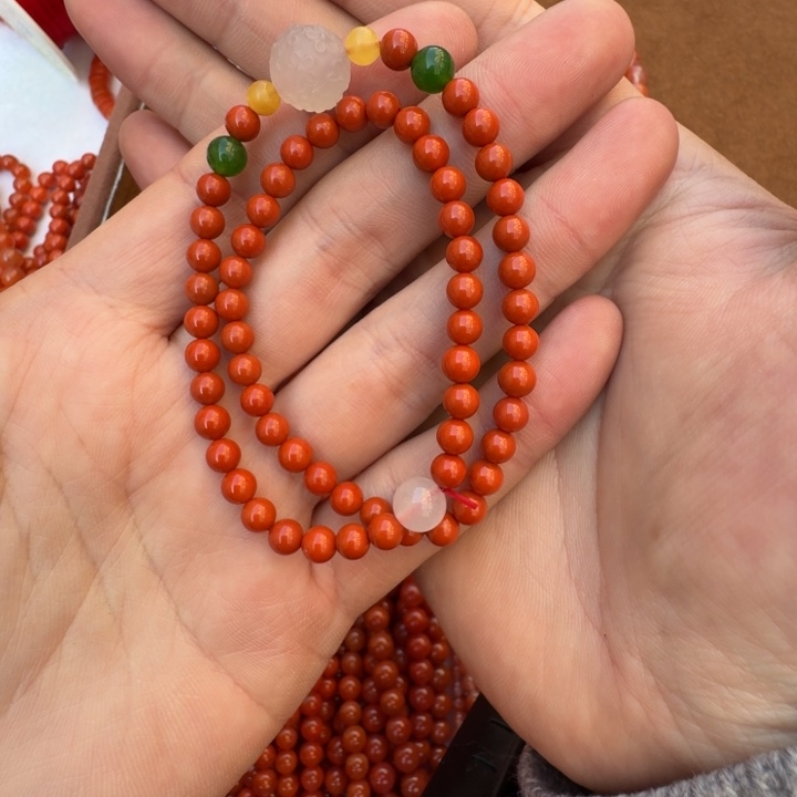 c***n定制南红玛瑙定制设计款南红手串双圈
