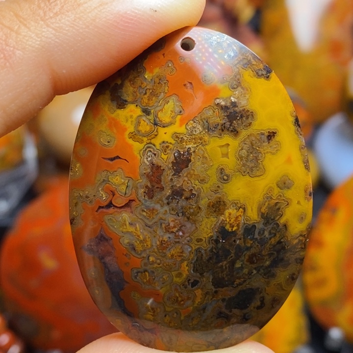 玛瑙/玉髓吊坠(不含链)未镶嵌