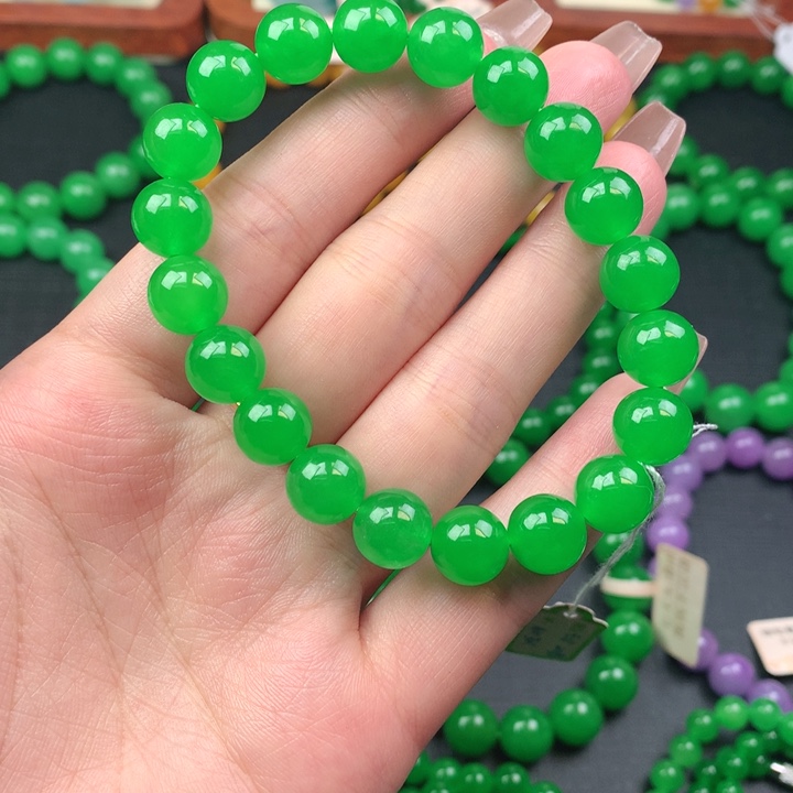 花***雨缅料卡10手串 一物一证