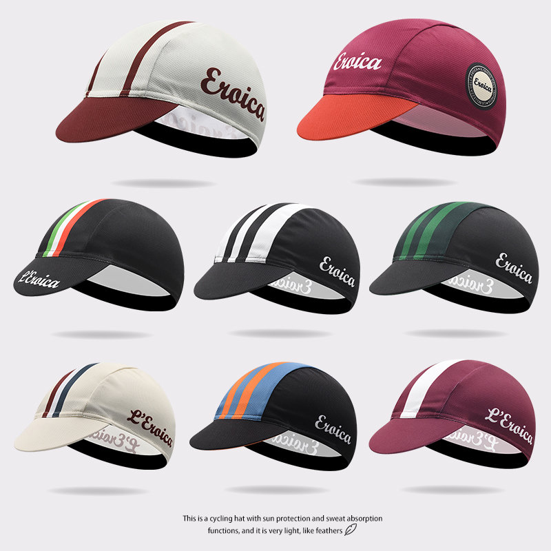 自行车骑行户外防晒速干轻薄吸汗透气印花帽跑步健身运动帽遮阳帽