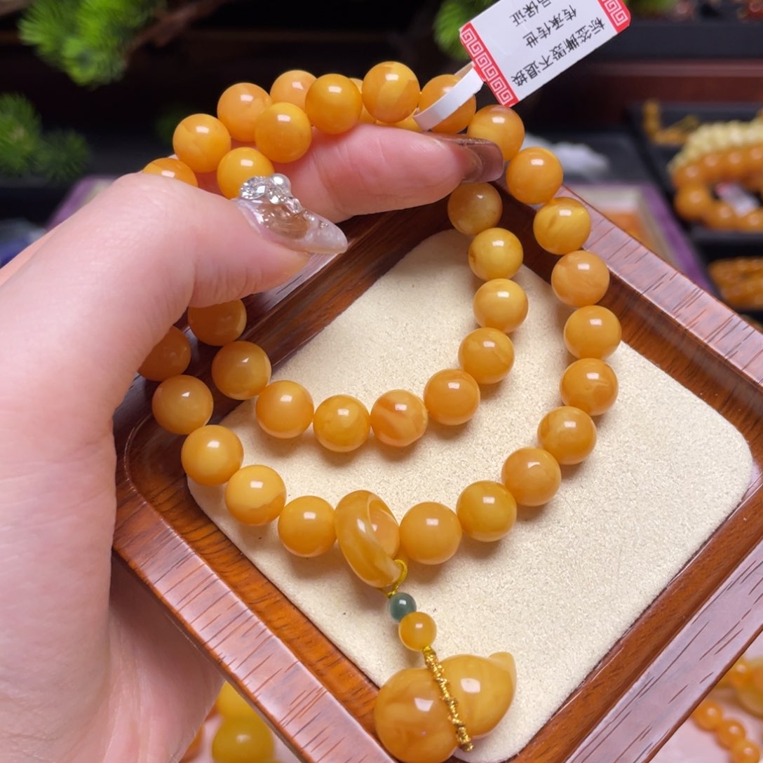 蜜蜡手链未镶嵌手串
