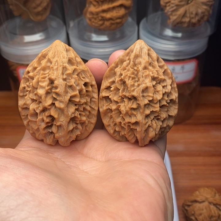 文玩核桃把件麻核桃招财鼠40