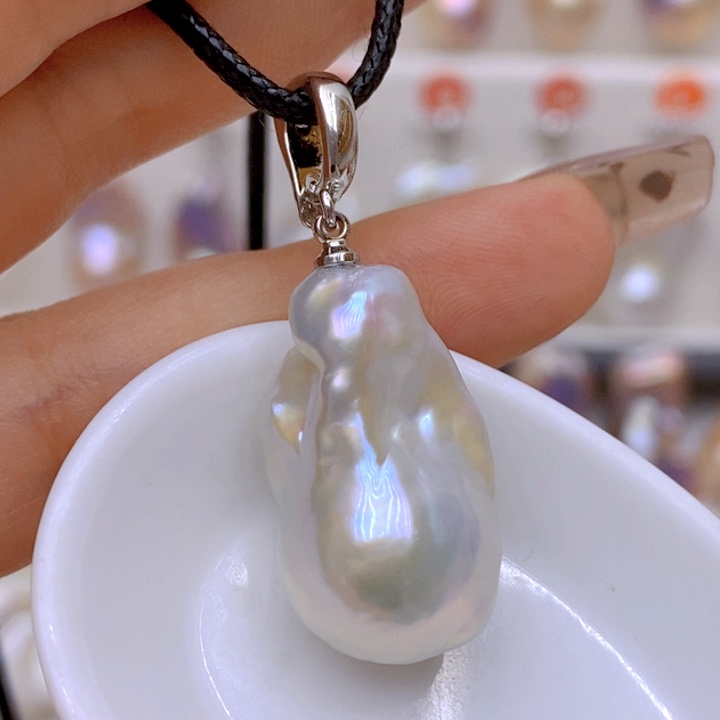 未镶嵌淡水珍珠吊坠(赠链)