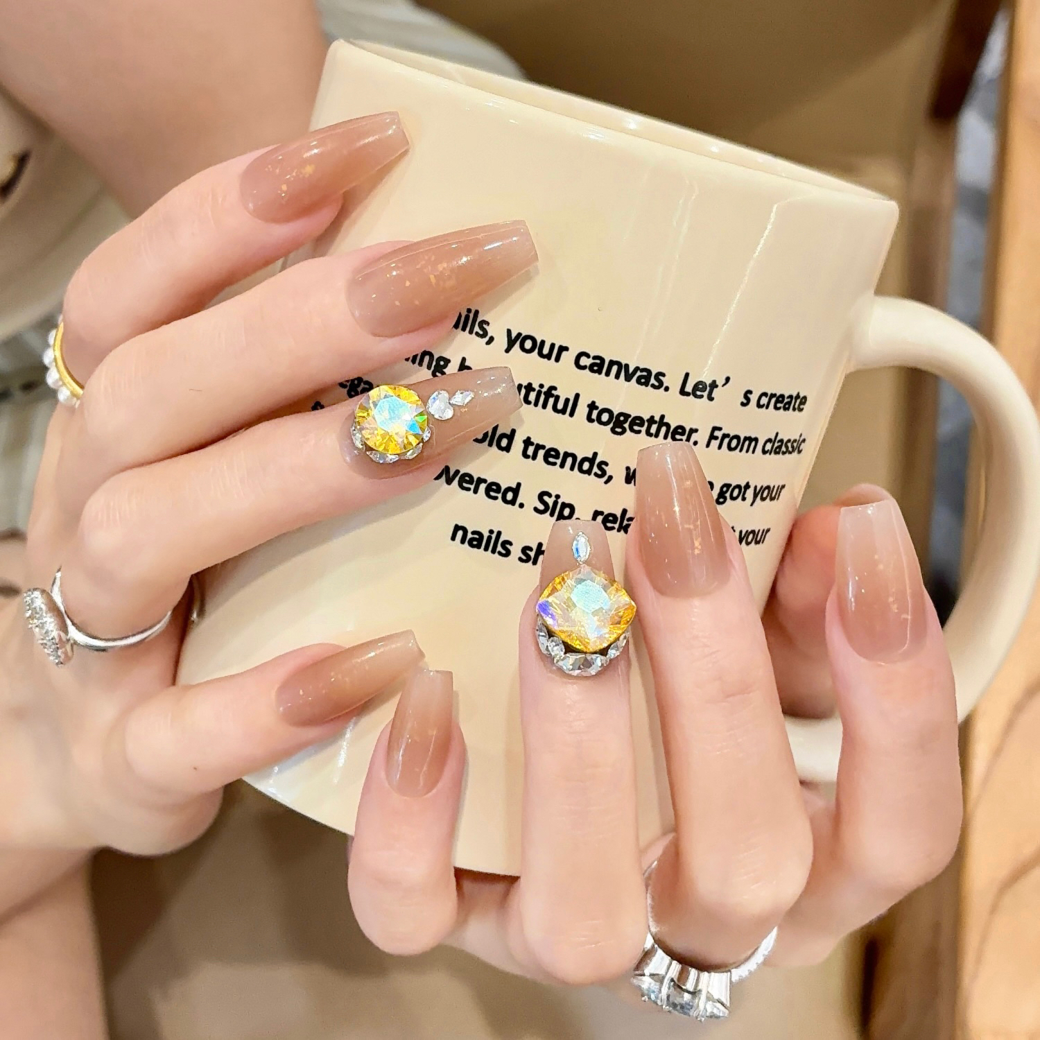 郭小双穿戴甲【金芒】全华版手工穿戴甲10片盒装-H30633