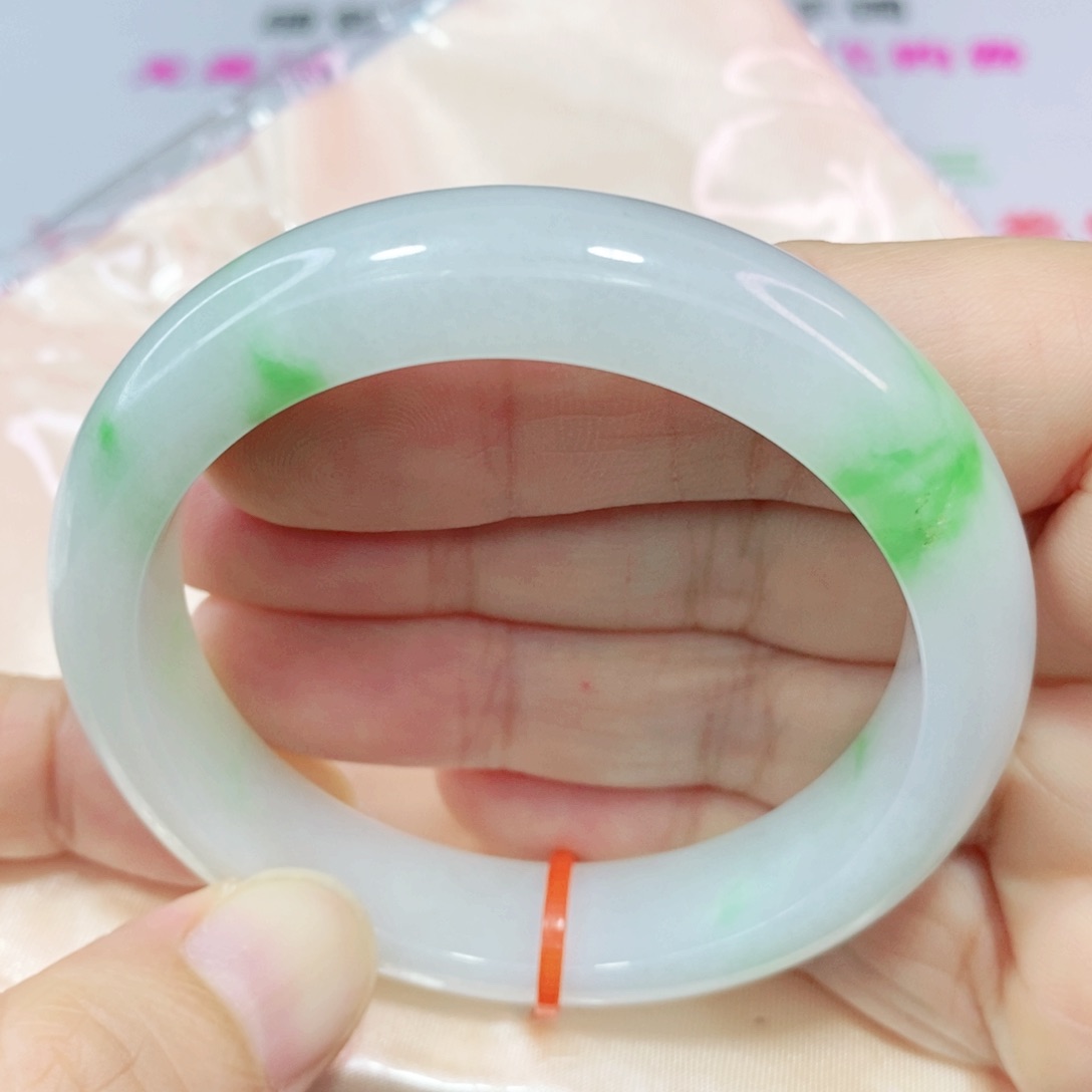 未镶嵌手镯翡翠53.3圈口正圈