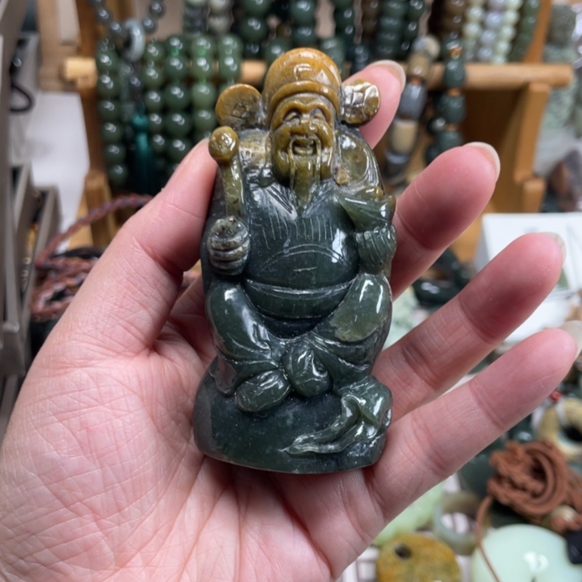 【闪购商品】岫岩河磨玉（透闪石质玉）手把件未镶嵌