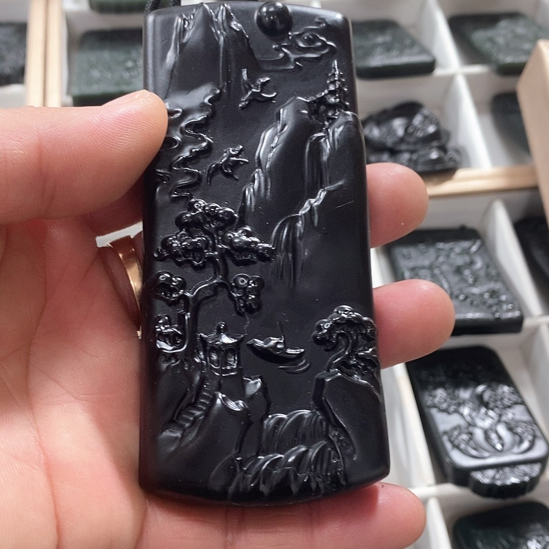 和田玉吊坠(不含链)未镶嵌