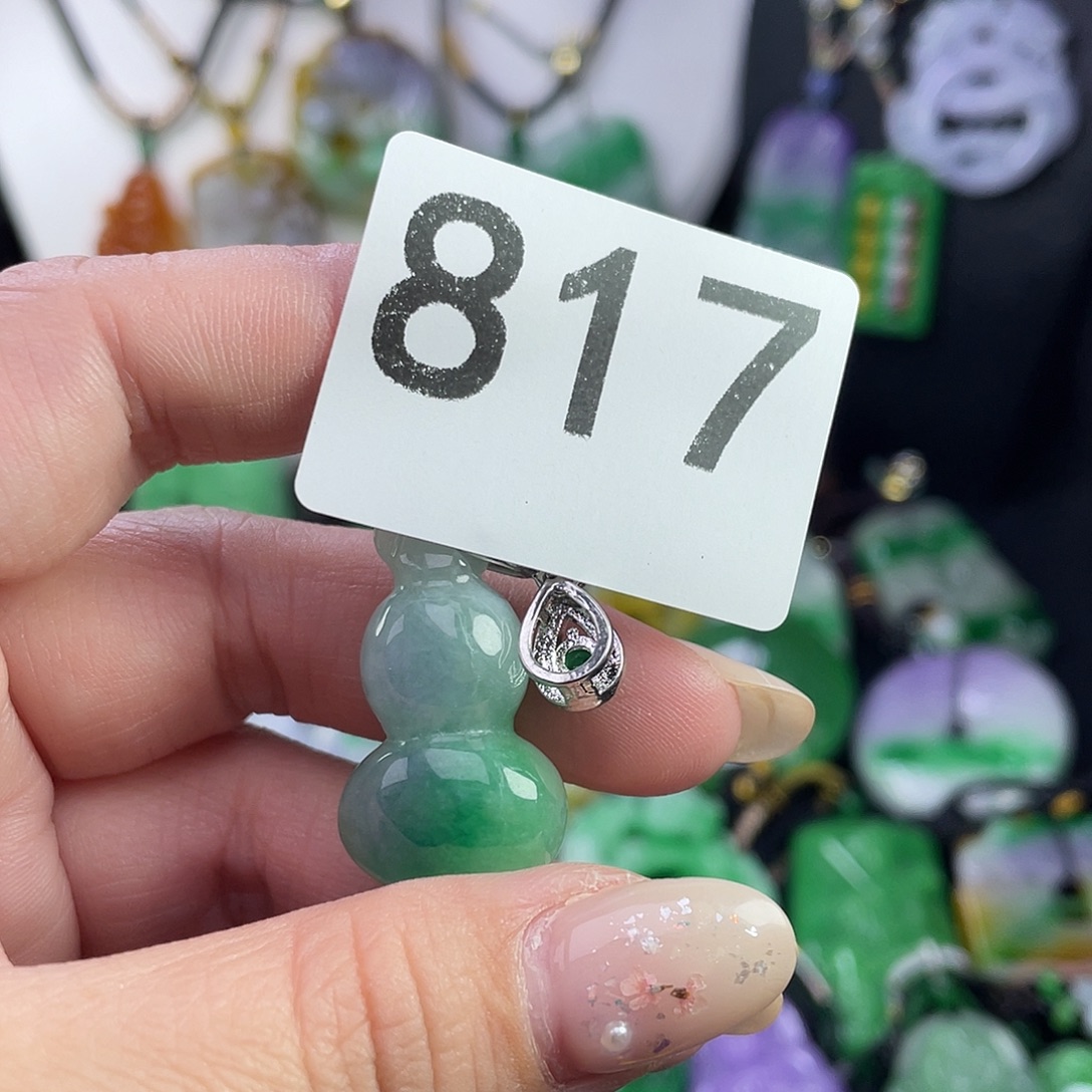 翡翠未镶嵌吊坠(赠链)