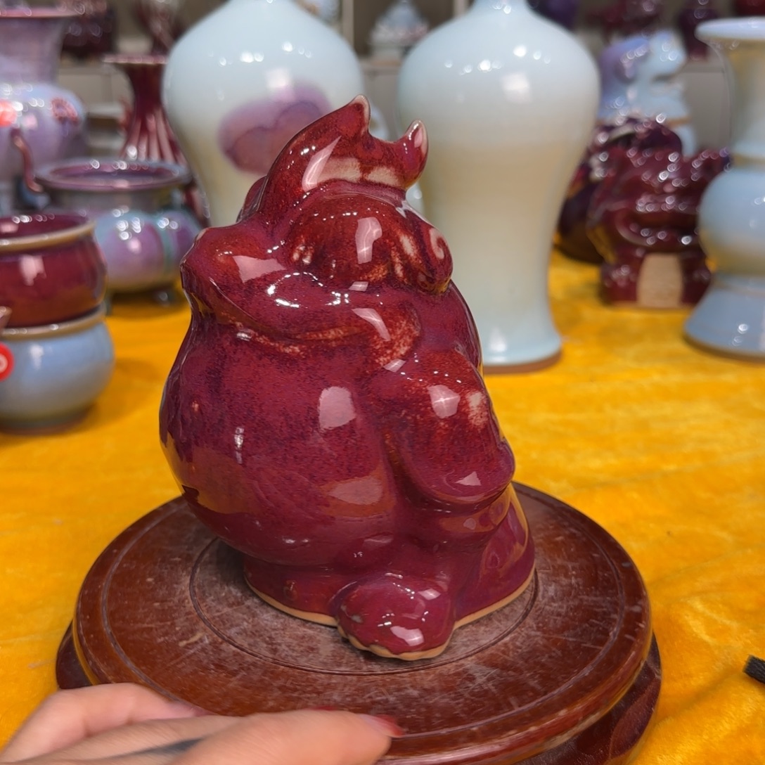 摆件陶郑家钧窑摆件