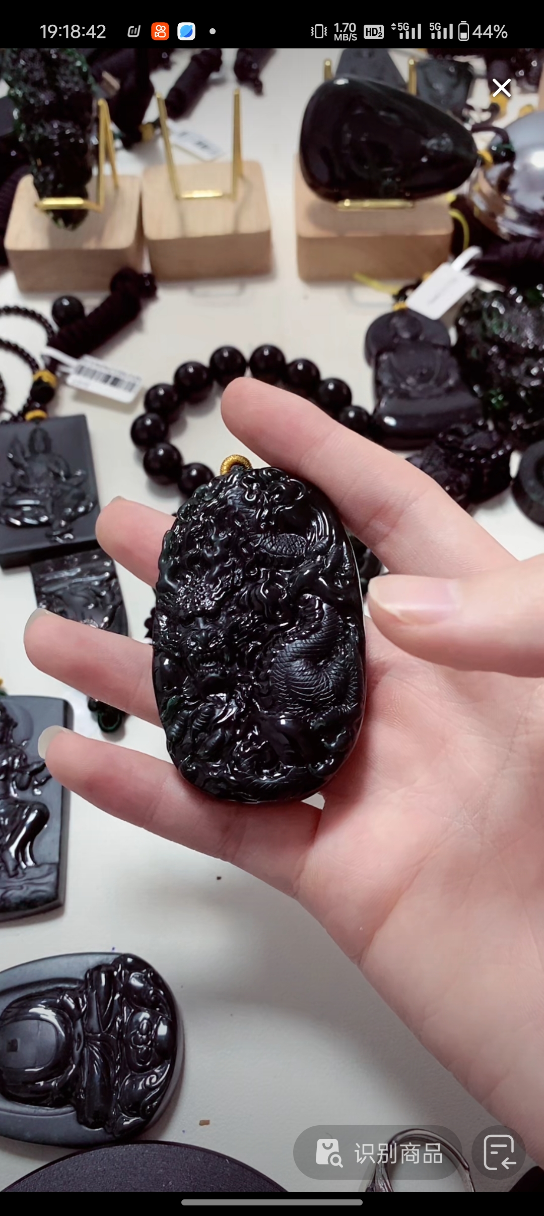 天然翡翠a货墨翠