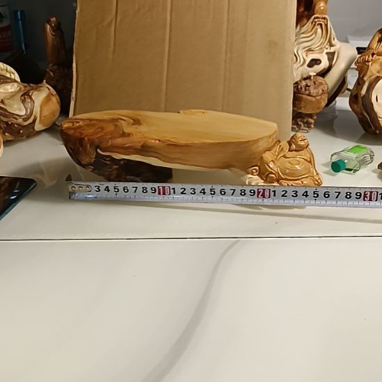 柏木（崖柏）太行崖柏笑佛摆件