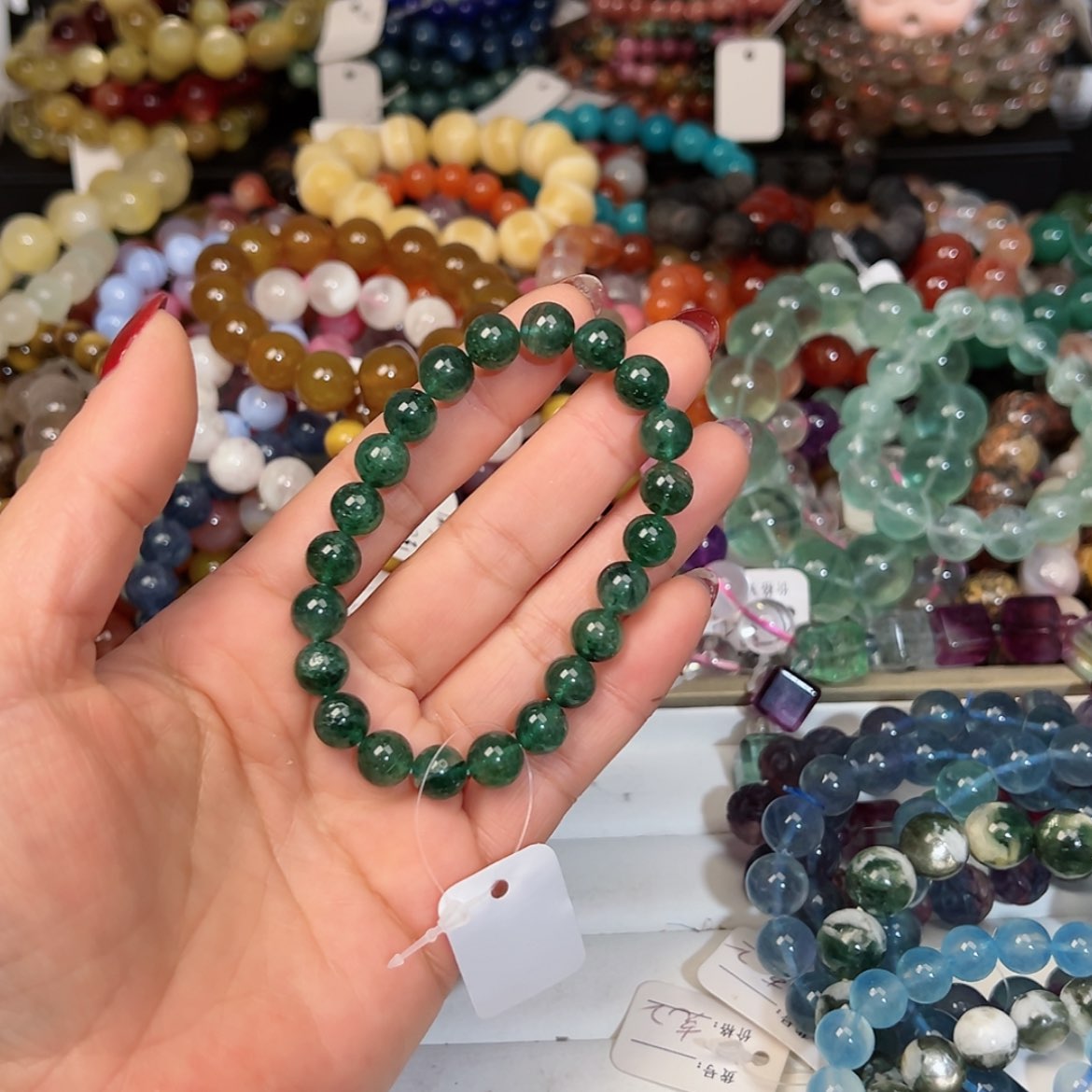 【闪购商品】烟晶手链银S925镶嵌d****o259