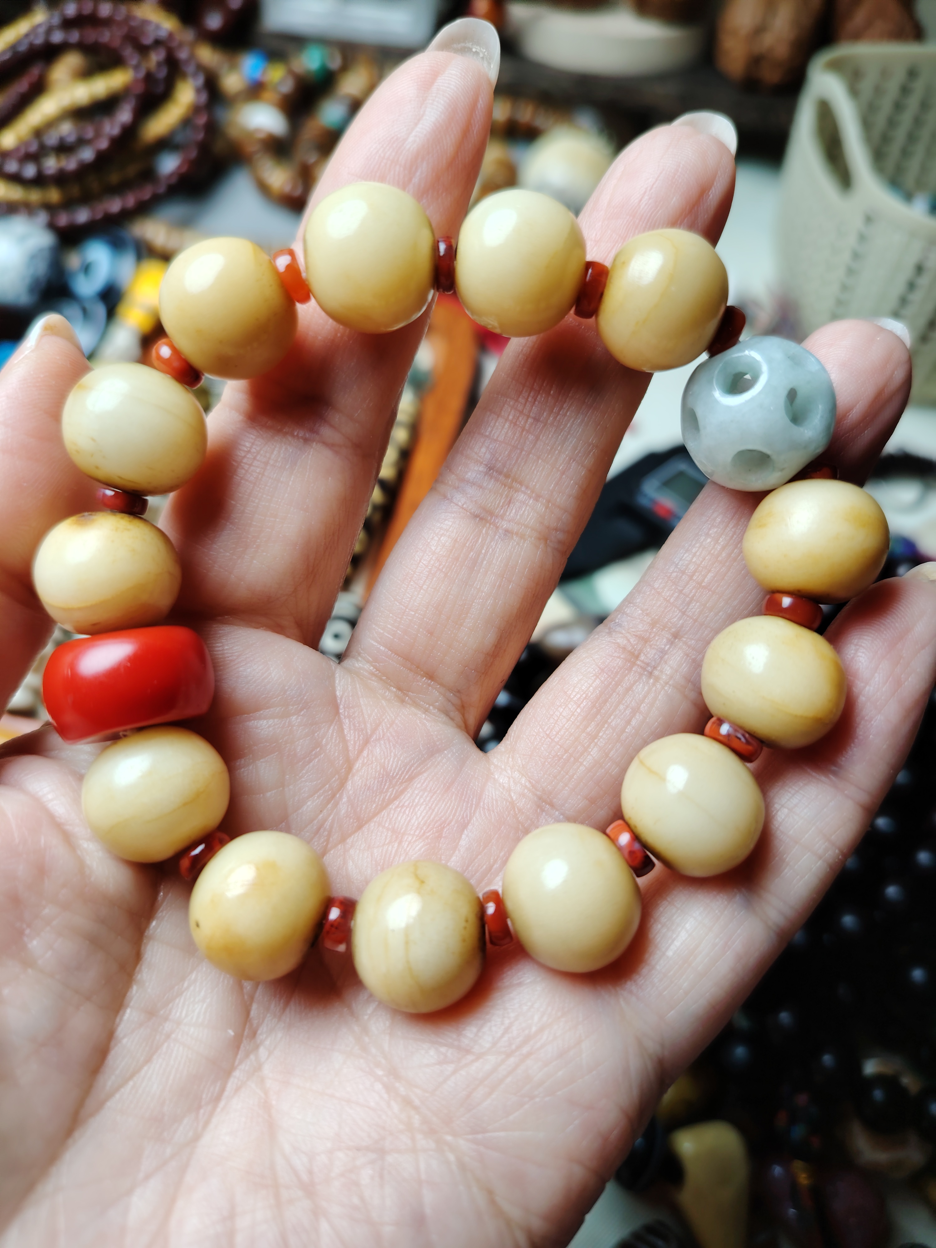 非金属树脂项链 配饰佩珠单珠手串