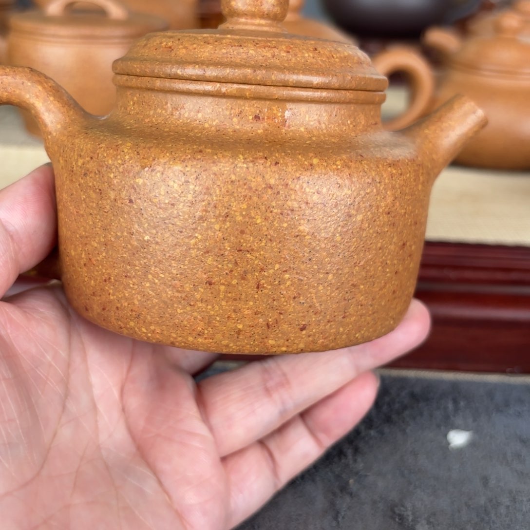 紫砂茶壶梨皮黄段德中230