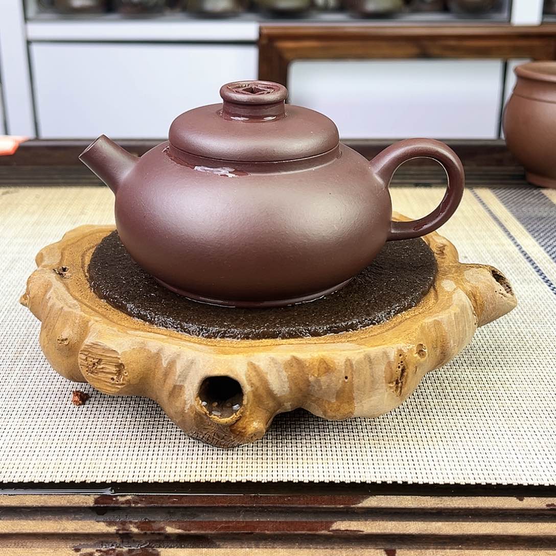 紫砂茶壶宜兴紫砂紫泥170c c