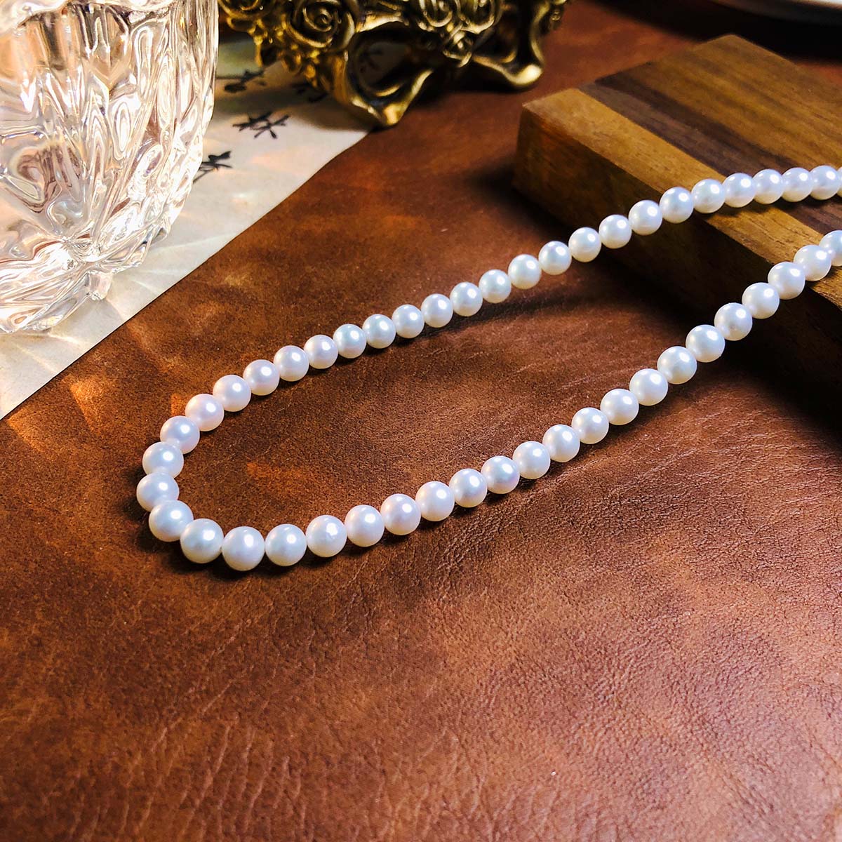 链子925银 珍珠项链锁骨链