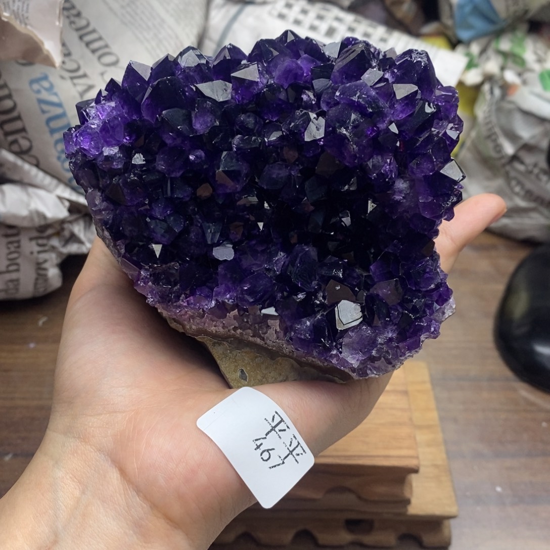 紫晶珠宝半成品未镶嵌