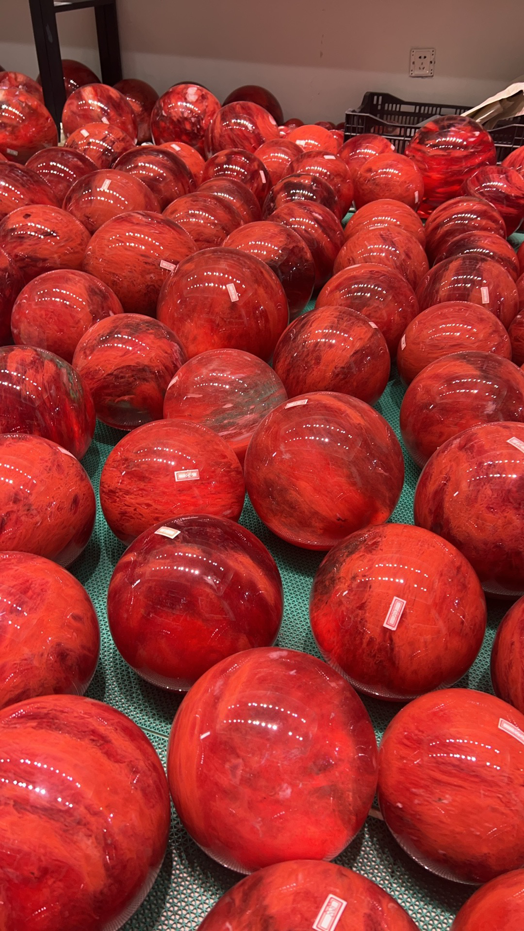 家居装饰客厅玄关办公室开业礼品（碎石熔炼风水球）手工