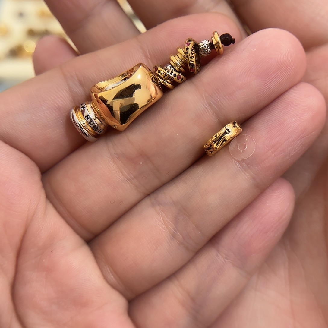 0***912金银三通一套配饰