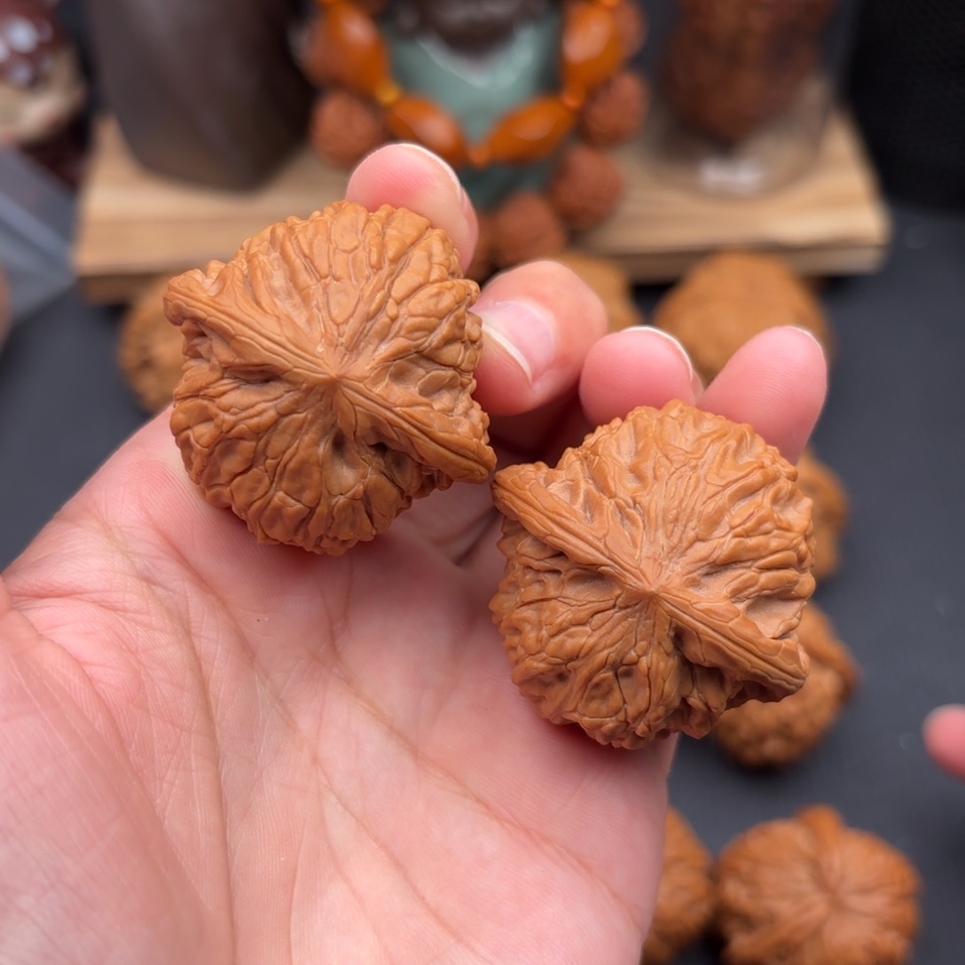 文玩核桃把件磨盘40