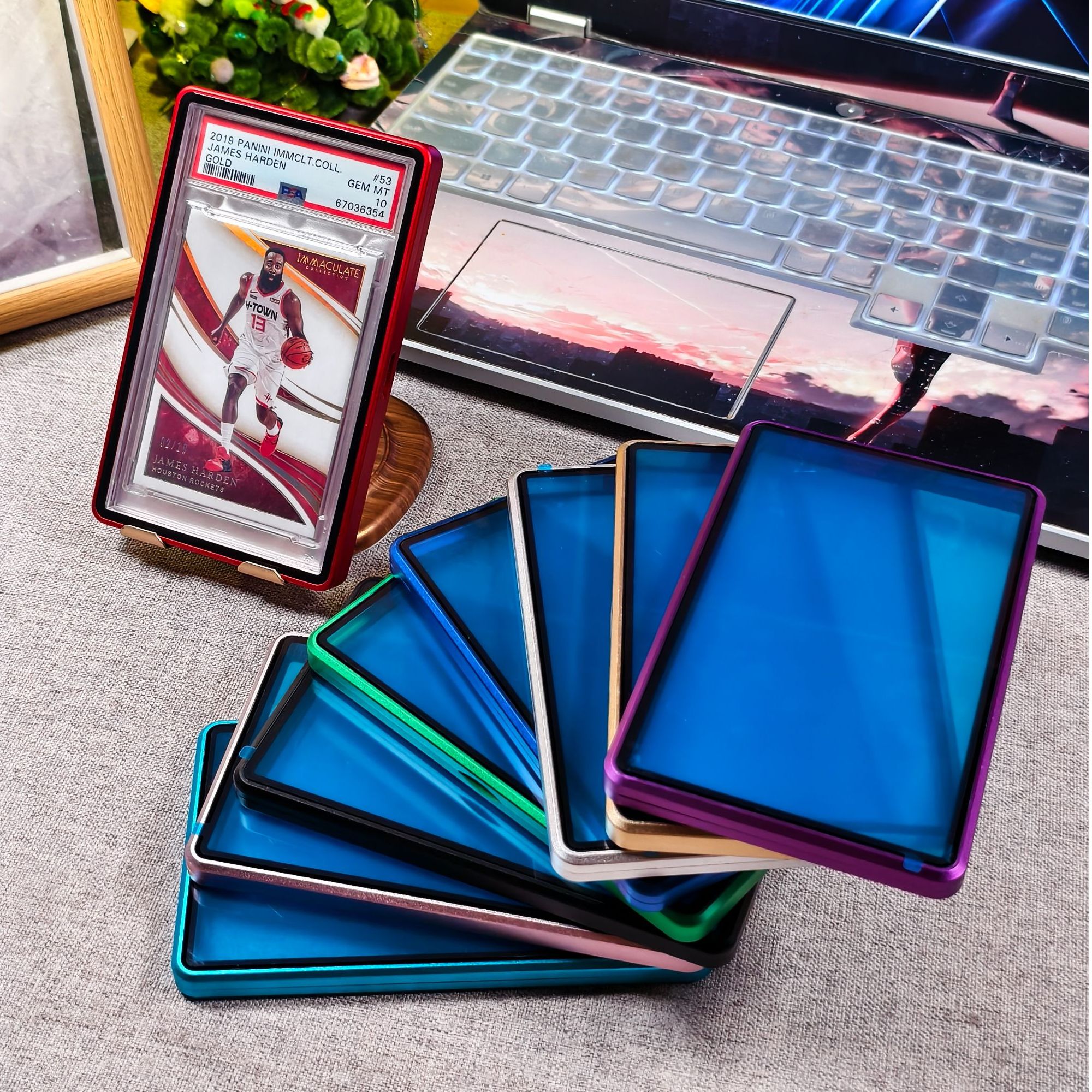 （PSA-BGS薄/厚磁吸款）球星评级卡铝合金防蓝光UV保护壳(二代)