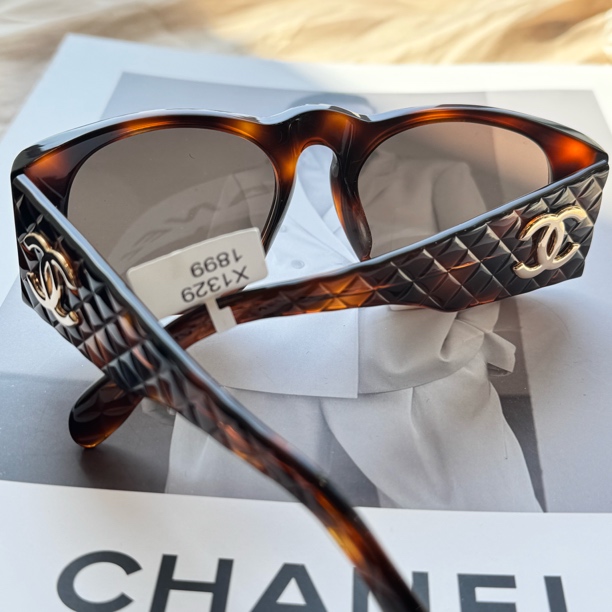 95新 Chanel/香奈儿 香奈儿菱格纹茶晶色墨镜