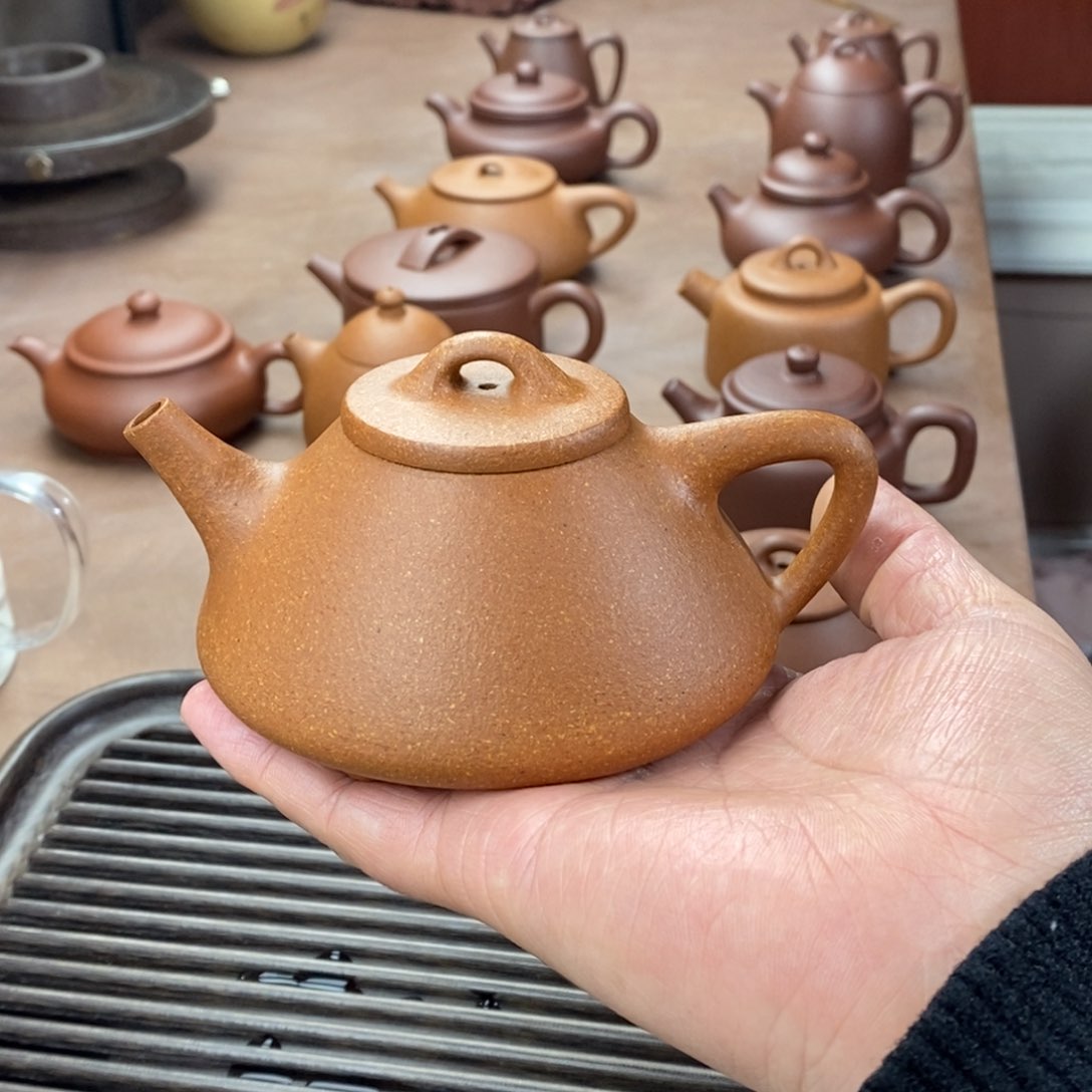 紫砂茶壶忆****朝紫砂的石瓢