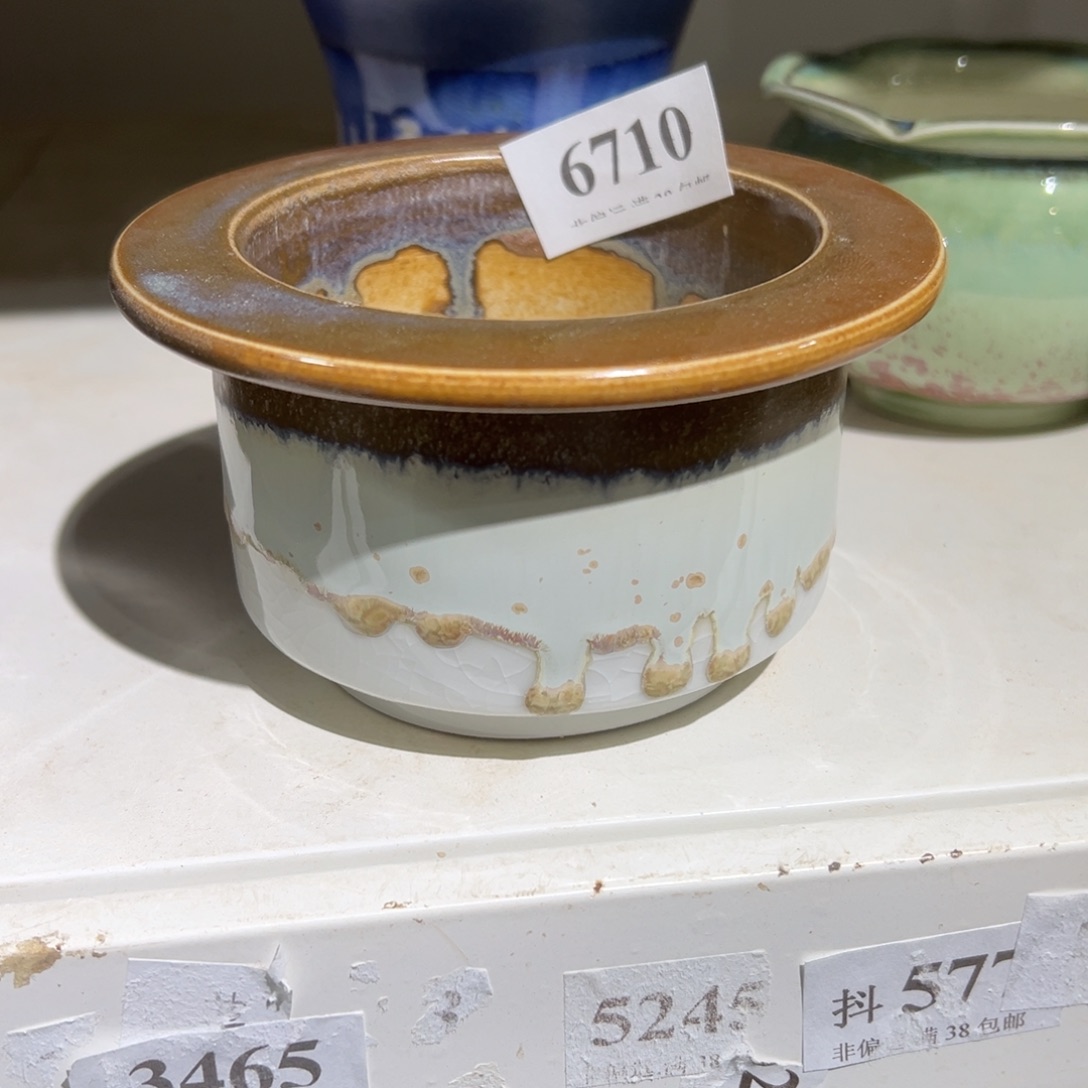 红陶吴**-口8高7 景德镇手工花盆